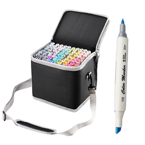 STA 168 волшебный дизайнерский бренд на спиртовой основе художественная краска двойной кончик Маркер Набор маркеров - Product Image 1