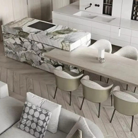 Meubles de cuisine de luxe européens en marbre Song Design, ensemble de salle à manger moderne et écologique pour appartement, hôtel, chambre à coucher