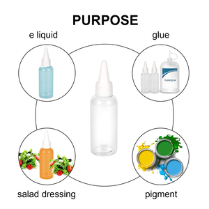 2oz 60ml 100ml 200ml PET Clear <b>Plastic</b> Solvents Oils Paint Ink Hair Oil Squeeze Bottle With Twist Top <b>Cap</b> Tip Applicator - Product Image 3