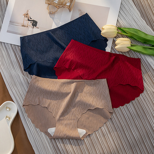 Vague bords couleur unie mince sans couture culotte <span class=keywords><strong>sous</strong></span>-vêtements pour femmes culottes <span class=keywords><strong>sous</strong></span>-vêtements - Product Image 4