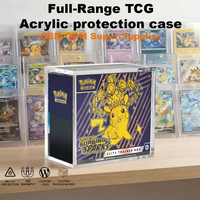 Vitrine d'exposition moderne et écologique en acrylique ETB, protection magnétique puissante de 8 mm, protection UV à 99 %, pour collection de boîtes d'entraînement d'élite TCG