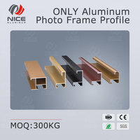 Cadre de boîte à ombre en aluminium durable, longueur découpée sur mesure, finition anodisée, moulure ODM pour tendage de toile et décorations