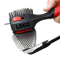 Kit d'outils de nettoyage de balle de golf de qualité supérieure en alliage de zinc, vente directe d'usine, accessoires de golf