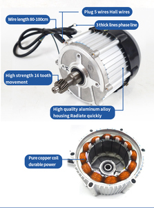 1300W <span class=keywords><strong>DCBL</strong></span> 모터 리어 액슬 80cm 1T 전기 자동차 액슬 세발 자전거 프로펠러 샤프트에 대한 저속 1:33 차동 - Product Image 3