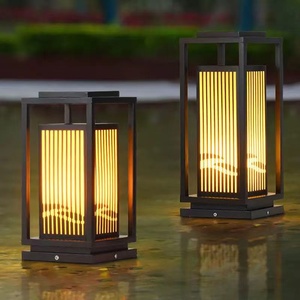 โคมไฟเสาภายนอกอาคาร แสงวอร์มไวท์ LED 3500K IP65 โคมอะคริลิค ฐานอื่นๆ แบบติดตั้งบนพื้น ใช้พลังงานแสงอาทิตย์ ปรับความสว่างได้ อายุการใช้งาน 50000 ชั่วโมง - Product Image 3