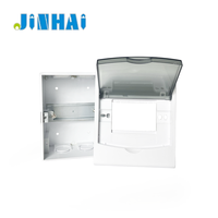 Boîtier de distribution MCB encastré 4 voies AE-4, en plastique ignifuge avec couvercle transparent, IP30, équipement de distribution d'énergie intérieur