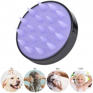New $0.15 <b>Round</b> Silicon Bath <b>Brush</b> /Dry Hair Detangler Scalp Massage Shampoo <b>Brush</b> - Product Image 4