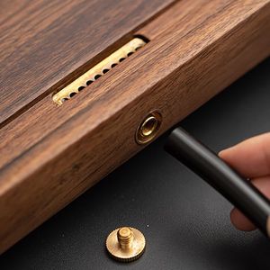 Oogishido Black Walnut Wood <b>Tea</b> <b>Tray</b> Rectangular Solid Wood Drainage Kung Fu <b>Tea</b> Set - Product Image 4