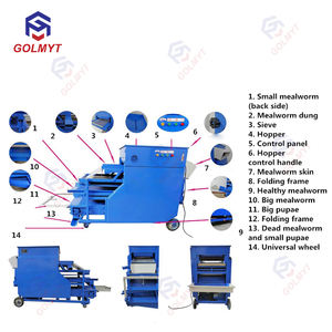 Coléoptère/larves/ver de farine jaune, séparateur Tenebrio <span class=keywords><strong>Molitor</strong></span>, trieur, sélecteur, cueilleur - Product Image 4