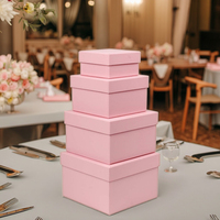 Boîtes rigides écologiques et recyclables pour cadeaux de mariage de luxe personnalisés, avec doublure en éponge, pour Noël