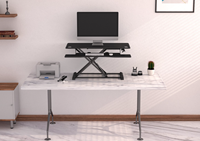 Convertisseur de bureau moderne à double couche avec plateau pour clavier, établi pliable, bureau avec dessus de table Lif