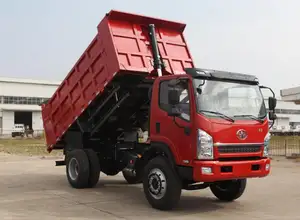 Faw Nieuwe 4X2 Licht Tipper Rhd Dump Truck Automatische Transmissie Euro 2 Emissie Standaard Diesel Linker Luchtvering Yuchai