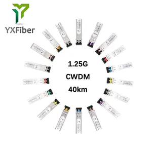 CWDM SFP 1.25G 40千米C27 ~ C61 LC DDM光纤收发器模块SFP CWDM