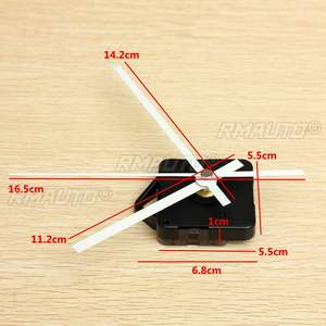10 Pcs Quartz <b>Clock</b> Movement Mechanism Long Spindle White Hands Repair DIY <b>Kit</b> Silent 55 X 55 X 16 mm - Product Image 2