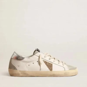 <span class=keywords><strong>Scarpe</strong></span> Retro Effetto Vissuto da Donna - Punta in Vera Pelle e Design <span class=keywords><strong>con</strong></span> Rialzo Interno a Tacco Basso |   Sneakers casual coreane primaverili - Product Image 4