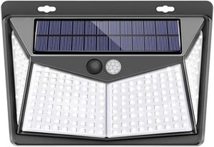 Luz Solar con Sensor para Exteriores, 208 LED Superbrillantes, Ángulo de 270°, Impermeable IP65, para Jardín - Product Image 2