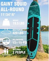Planche à pagaie gonflable Weihai en drop stitch, 11' pour 2 personnes, sport nautique, planche de surf