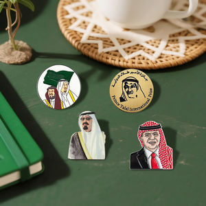 مخزون بالجملة شارة الملك السعودي شارة القادة العرب دبوس المينا في الشرق الأوسط صورة رئيس الهدايا التذكارية العروض المخصصة - Product Image 4