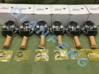مكبس وحلقات محرك N54 B30 1125761 0297 من سبائك معززة لسيارات BMW الفئة 1 و2 و3 و4 و5 و6 وX3 وX4 وX5 وX6 وZ4 محركات 35I و40I