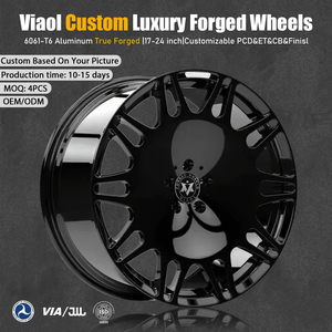 Jantes forgées de luxe sur mesure Viaol 21 22 pouces 5x112 Noir brillant Aero Disc Rims compatibles avec <span class=keywords><strong>Mercedes</strong></span> Classe <span class=keywords><strong>S</strong></span> W223 S580 S680 - Product Image 1
