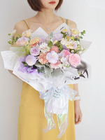 Fleurs cadeaux rubans bouquets boîtes à gâteaux maille illusion queue de poisson rubans et rubans 4cm