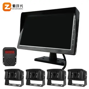 ZYX OEM 10 Inch Car Video Multimedia Portable Player Touch Screen Truck Mirror With Monitor Camera