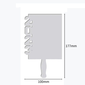 2023 MDF Thăng Hoa Trống Người Hâm Mộ Tay Giữ Bảng Điều Khiển Ảnh Và Tốt Nghiệp Mái Chèo Người Hâm Mộ UV In Bàn Trang Trí Quà Tặng Tốt Nghiệp - Product Image 2