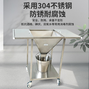 Runbin Cleaning Table Wound Cleaning <b>Cart</b>, 304 Stainless Steel Thickened Trolley, Medical Equipment, Jiangsu Yangzhou Medical - Product Image 2