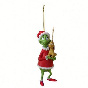 Adorno Colgante de Acrílico de Monstruo Peludo Verde 2025 para Árbol de Navidad, Novedad Transfronteriza, Colgante de Dibujos Animados - Product Image 4