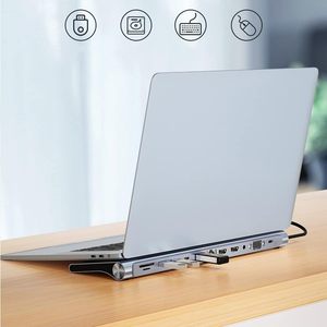 SYONG 11-in-1マルチポートドッキングステーションUSB Cハブ (MAC Book用) USB 3.0タイプUSBタイプCイーサネットHDMI 3.5mmオーディオ (ラップトップ用) - Product Image 3
