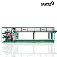 Machine à glace en blocs grande capacité 10 tonnes, refroidissement direct, clé en main, fiable, personnalisable pour usine de glace, refroidissement minier, barrage frigorifique, chaîne du froid