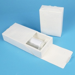 Customizable Logo Recyclable Biodegradable Eco-Friendly <b>Square</b> Rigid <b>Box</b> for Paper Packaging Embossing Matt Lamination Sponge - Product Image 1