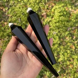 <span class=keywords><strong>Obelisco</strong></span> in Cristallo di Ossidiana Nera Naturale Lucidato per Decorazione Casa e Guarigione Reiki - Product Image 4