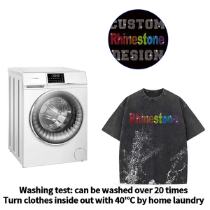 Hete Pers Rijn Steen Stickers Leverancier Custom Diy Patroon Logo Vellen Warmte Overdracht Applique Steentjes Voor Kleding - Product Image 4