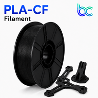 Filamen PLA-CF 1.75mm 1kg Kekuatan Tinggi Kaku Permukaan Matte untuk Drone RC Printer 3D FDM Ringan Filamen Serat Karbon