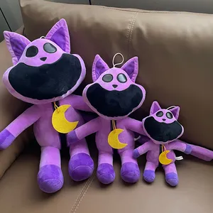 La spedizione di nuovi giocattoli 2024 peluche sorrisi animali di peluche giocattoli di peluche viola gatti Peluches Catnap peluche