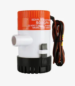 SEA FLO 01 series top selling High Pressure 500GH 24v dc marine bilge pump for RV