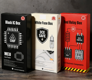 Boîte d'emballage transparente pour produits 3CE, petite boîte personnalisée pour pièces électriques, emballage d'affichage avec design clair pour l'électronique - Product Image 1