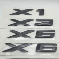 Nouvelles lettres autocollantes 3D chromées argentées de luxe en ABS pour emblèmes de coffre de voiture X1, X3, X5, X7, X2, X4, X6, GT, Z4 – Accessoires