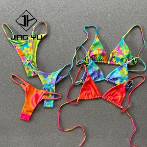 Bikini de plage de haute qualité en micro polyester recyclé, imprimé hawaïen personnalisé, fabriqué par le fabricant - Product Image 1