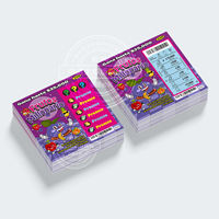 Tarjetas de Lotería Rasca y Gana con Diseño Personalizado Premium en CMYK, Impresión de Broma con Grandes Premios, Cartón Ecológico y Duradero, Impresión Personalizada