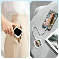 Moniteur d'écran magnétique D13 Mini pour téléphone, connexion filaire, luminosité à 4 niveaux, support à clip, contrôleur de caméra arrière pour selfies