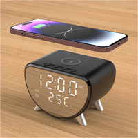 2025 Offre Spéciale produit 15W Station de charge de bureau chargeur rapide température horloge numérique charge sans fil pour la série iPhone
