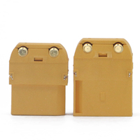 Amass de alta corriente 4,5mm conector de Banana chapado en oro XT90PW Horizontal 90 grados, placa de circuito PCB