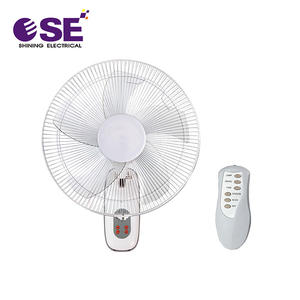 Cape Verde da 16 pollici ventilatore a parete 3 velocità oscillante elettrico aria di raffreddamento materiale plastico telecomando tipo di controllo meccanico - Product Image 1