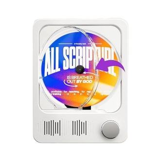 Nouveau <span class=keywords><strong>lecteur</strong></span> <span class=keywords><strong>CD</strong></span> <span class=keywords><strong>lecteur</strong></span> d'album-Machine intégrée à disque <span class=keywords><strong>CD</strong></span> avec audio et BT-<span class=keywords><strong>lecteur</strong></span> <span class=keywords><strong>CD</strong></span> rétro avec haut-parleurs intégrés - Product Image 1