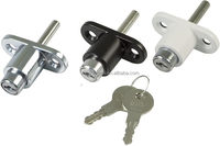 Serrure de porte coulissante à vis pour patio Serrure de vitrine avec clés Gadget Serrure de porte coulissante universelle robuste