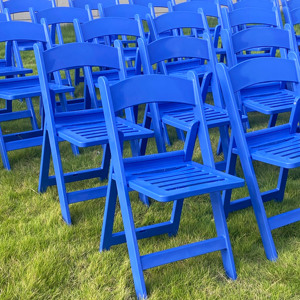 Sedie Pieghevoli <span class=keywords><strong>Wimbledon</strong></span> in Resina Plastica Bianca di Alta Qualità per Eventi, Matrimoni e Giardino - Product Image 4