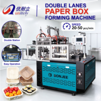 Machine automatique de formage de barquettes alimentaires octogonales, 20 à 50 pièces/min, pour les boutiques de Poke Bowl et les fournisseurs d'emballages de repas sains