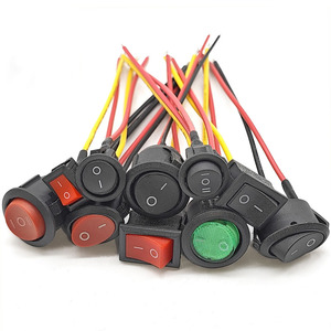 23mm Mini Round Rocker Switch on <b>Toggle</b> Switch Pre-Wired 6A/250V 10A/125V with Wire - Product Image 6